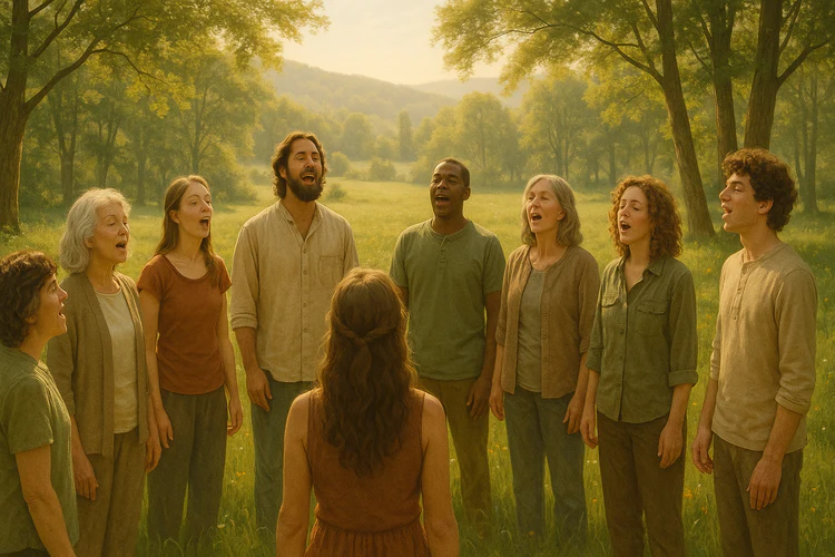 stage de chant en pleine nature